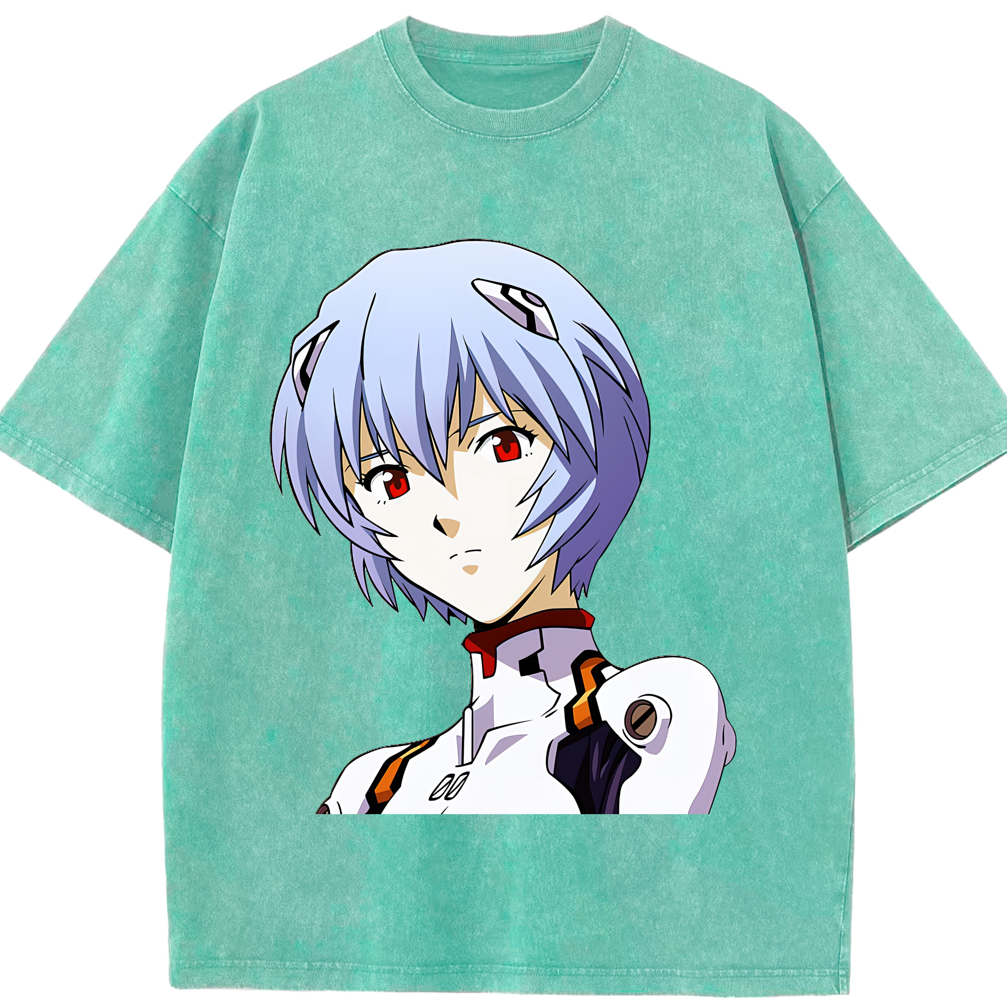 （画像用） EVA 新世紀エヴァンゲリオン 綿100% ヴィンテージ風 半袖Tシャツ（フロントプリント）